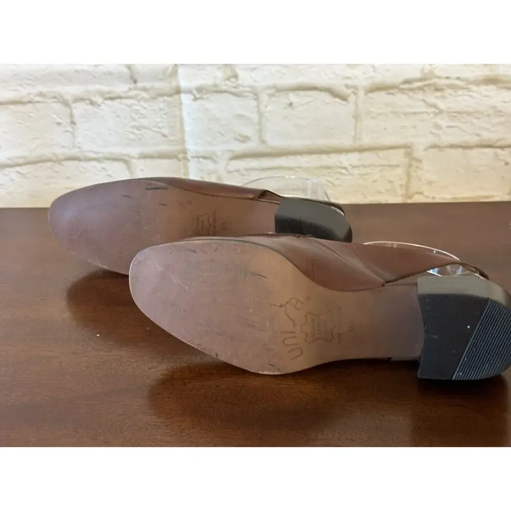 UNISA Womens Shoes Brown‎ SlingBacks Flats 8B